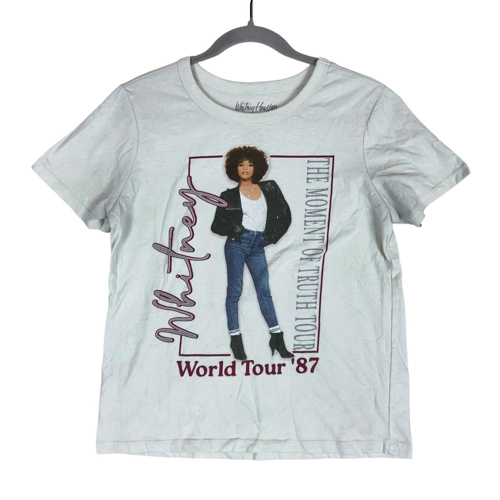 Whitney Houston‎ Shirt Mens Small The Moment Of Truth World Tour '87 Graphic